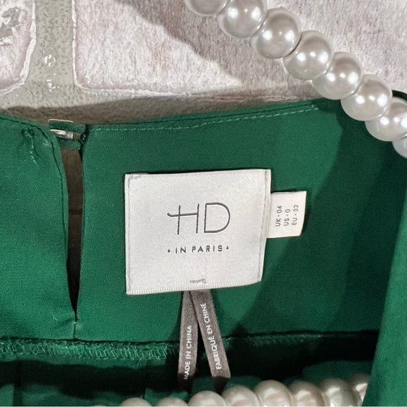 Anthropologie HD in Paris Dara Tee Laser Cut Blouse in Green Size 0 - Picture 7 of 8